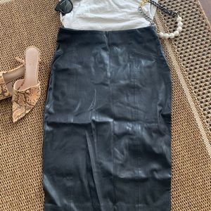 Zara Faux Leather Pencil Skirt